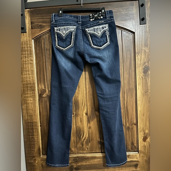 Miss Me Denim - Miss Me Dark Blue Straight Leg Jeans